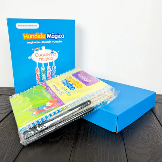 KIT DE 4 CUADERNOS MÁGICOS DE CALIGRAFÍA PARA NIÑOS