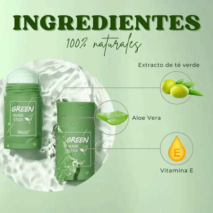 Crystal Skin™ - Mascarilla en Barra ENRIQUECIDA con Té Verde - TRENDFINDER® (2024)